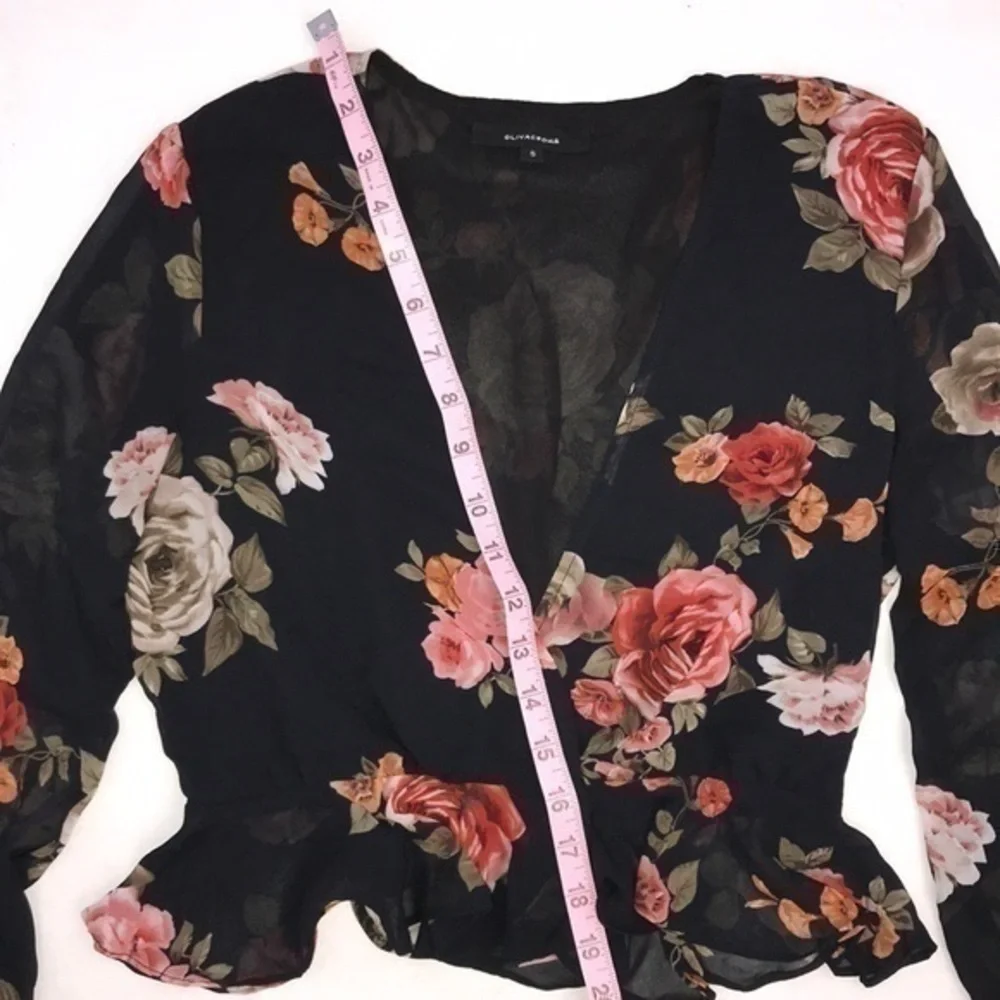 Olivaceous Floral Blouse - Picture 5 of 10
